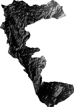 Modelo Digital de Elevaciones (SRTM) - Municipio de Uyuni, Potosí