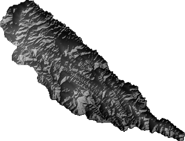 Modelo Digital de Elevaciones (SRTM) - Municipio de Toro Toro, Potosí