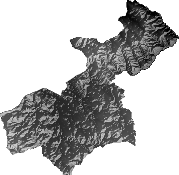Modelo Digital de Elevaciones (SRTM) - Municipio de Colquechaca, Potosí