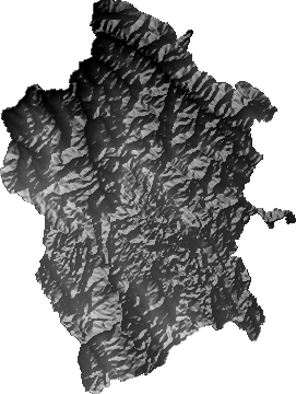 Modelo Digital de Elevaciones (SRTM) - Municipio de Ravelo, Potosí