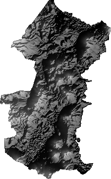 Modelo Digital de Elevaciones (SRTM) - Municipio de Llica, Potosí