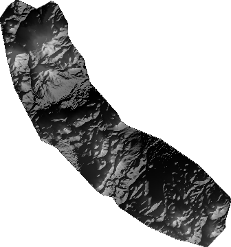 Modelo Digital de Elevaciones (SRTM) - Municipio de San Agustín, Potosí