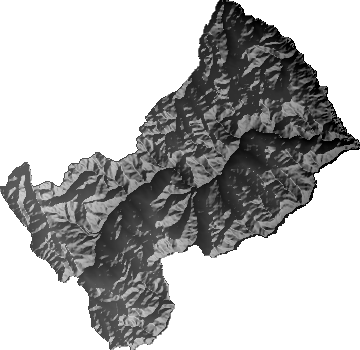 Modelo Digital de Elevaciones (SRTM) - Municipio de Arampampa, Potosí