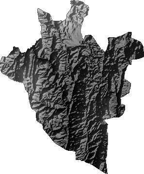 Modelo Digital de Elevaciones (SRTM) - Municipio de Caiza "D", Potosí