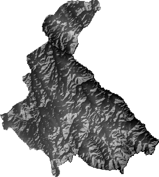 Modelo Digital de Elevaciones (SRTM) - Municipio de Chayanta, Potosí