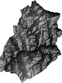 Modelo Digital de Elevaciones (SRTM) - Municipio de Chuquihuta Ayllu Jucumani, Potosí