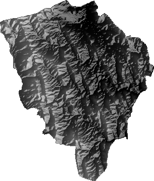 Modelo Digital de Elevaciones (SRTM) - Municipio de Uncía, Potosí