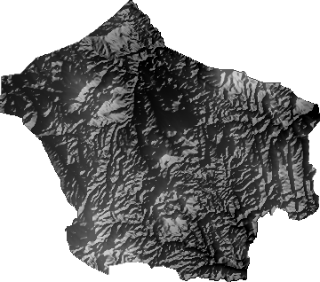 Modelo Digital de Elevaciones (SRTM) - Municipio de Atocha, Potosí