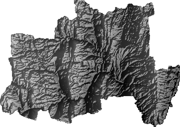 Modelo Digital de Elevaciones (SRTM) - Municipio de Tupiza, Potosí
