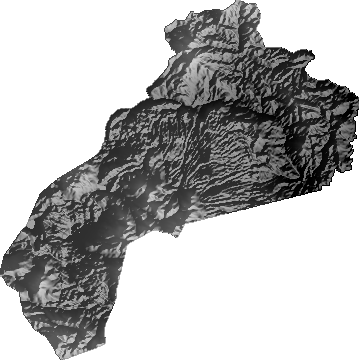 Modelo Digital de Elevaciones (SRTM) - Municipio de San Antonio de Esmoruco, Potosí
