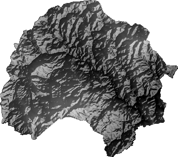 Modelo Digital de Elevaciones (SRTM) - Municipio de Tinguipaya, Potosí
