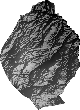 Modelo Digital de Elevaciones (SRTM) - Municipio de Urmiri, Potosí