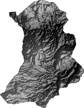 Modelo Digital de Elevaciones (SRTM) - Municipio de Yocalla, Potosí