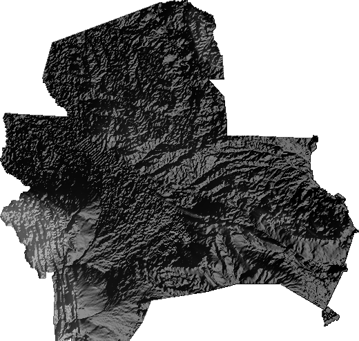 Modelo Digital de Elevaciones (SRTM) - Departamento de Santa Cruz