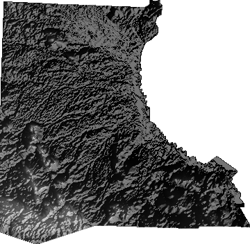 Modelo Digital de Elevaciones (SRTM) - Municipio de San Matías, Santa Cruz