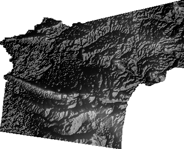 Modelo Digital de Elevaciones (SRTM) - Municipio de San José, Santa Cruz