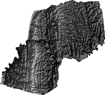 Modelo Digital de Elevaciones (SRTM) - Municipio de Camiri, Santa Cruz