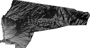 Modelo Digital de Elevaciones (SRTM) - Municipio de Charagua, Santa Cruz