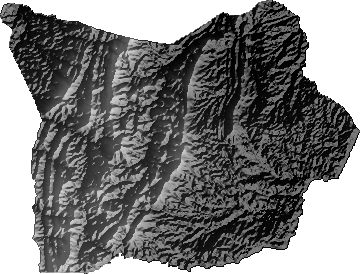 Modelo Digital de Elevaciones (SRTM) - Municipio de Cuevo, Santa Cruz