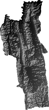 Modelo Digital de Elevaciones (SRTM) - Municipio de Gutiérrez, Santa Cruz