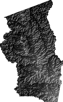 Modelo Digital de Elevaciones (SRTM) - Municipio de Urubicha, Santa Cruz