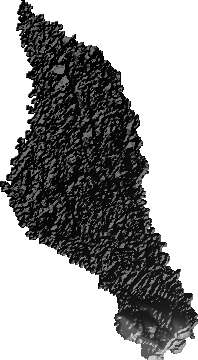 Modelo Digital de Elevaciones (SRTM) - Municipio de Yapacaní, Santa Cruz