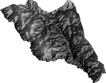 Modelo Digital de Elevaciones (SRTM) - Municipio de Saipina, Santa Cruz