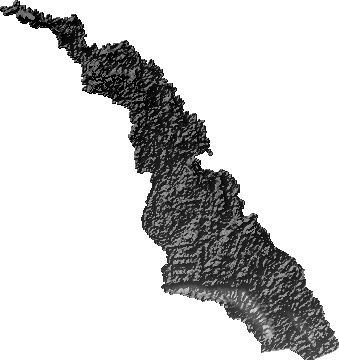 Modelo Digital de Elevaciones (SRTM) - Municipio de Santa Rosa, Santa Cruz