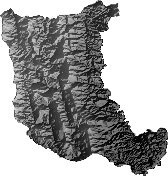 Modelo Digital de Elevaciones (SRTM) - Municipio de Postrervalle, Santa Cruz
