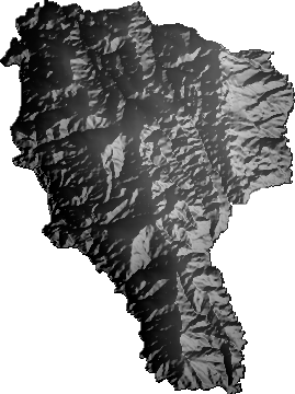 Modelo Digital de Elevaciones (SRTM) - Municipio de Pucará, Santa Cruz