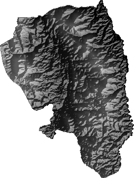 Modelo Digital de Elevaciones (SRTM) - Municipio de Trigal, Santa Cruz