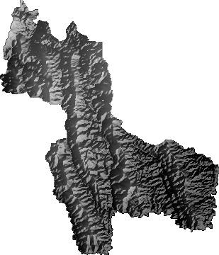 Modelo Digital de Elevaciones (SRTM) - Municipio de Vallegrande, Santa Cruz