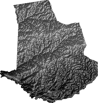 Modelo Digital de Elevaciones (SRTM) - Municipio de San Miguel, Santa Cruz