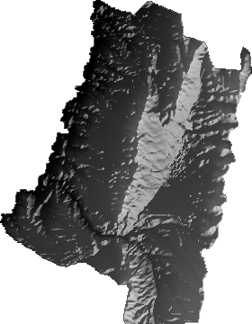 Modelo Digital de Elevaciones (SRTM) - Municipio de Yunchará, Tarija