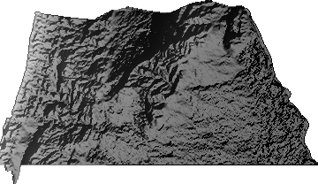 Modelo Digital de Elevaciones (SRTM) - Municipio de Yacuiba, Tarija