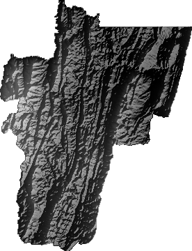 Modelo Digital de Elevaciones (SRTM) - Municipio de Entre Ríos, Tarija