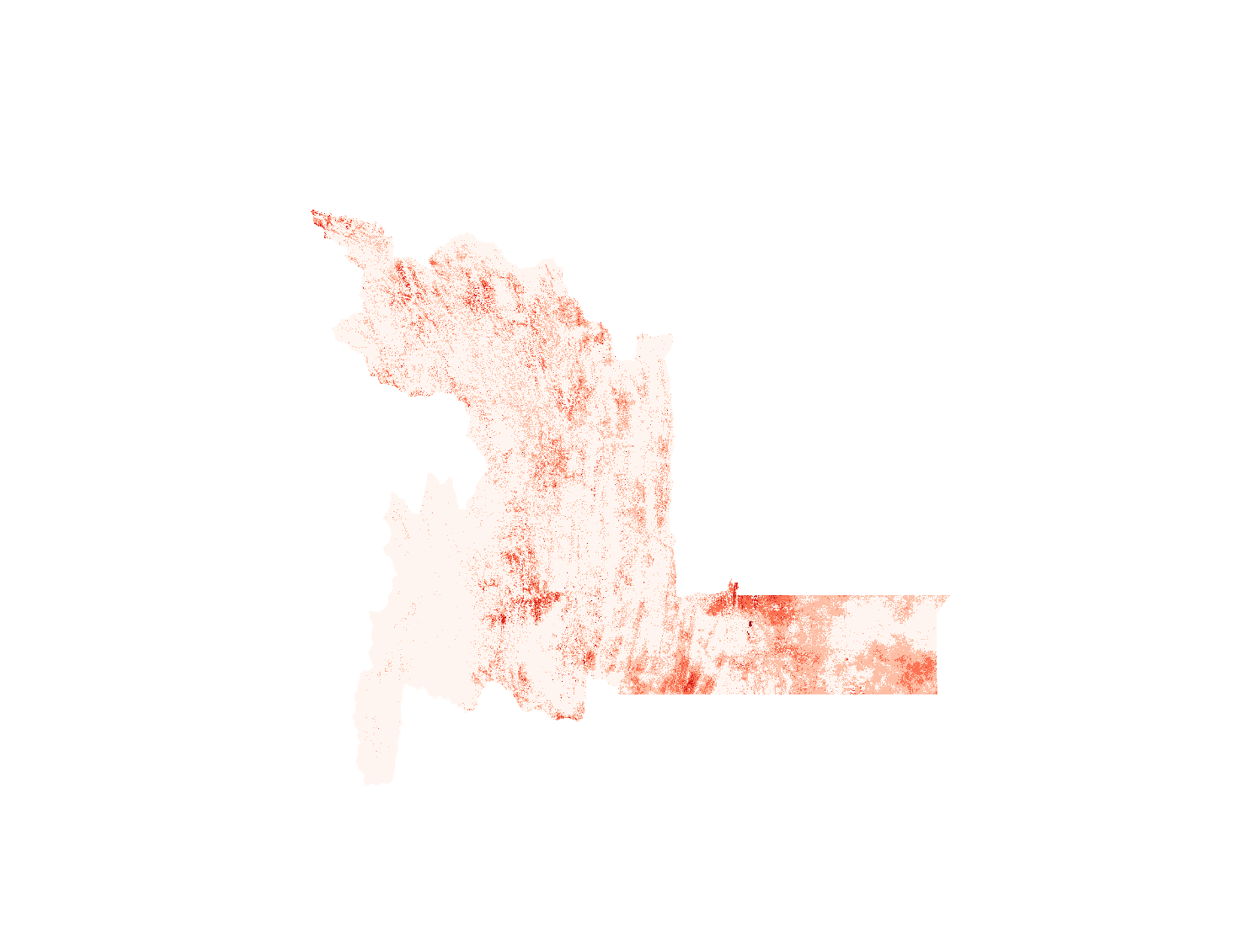Mapa SIG de Impacto potencial de incendios sobre hábitats naturales - Chuquisaca - 2025, Bolivia - GeoTIFF
