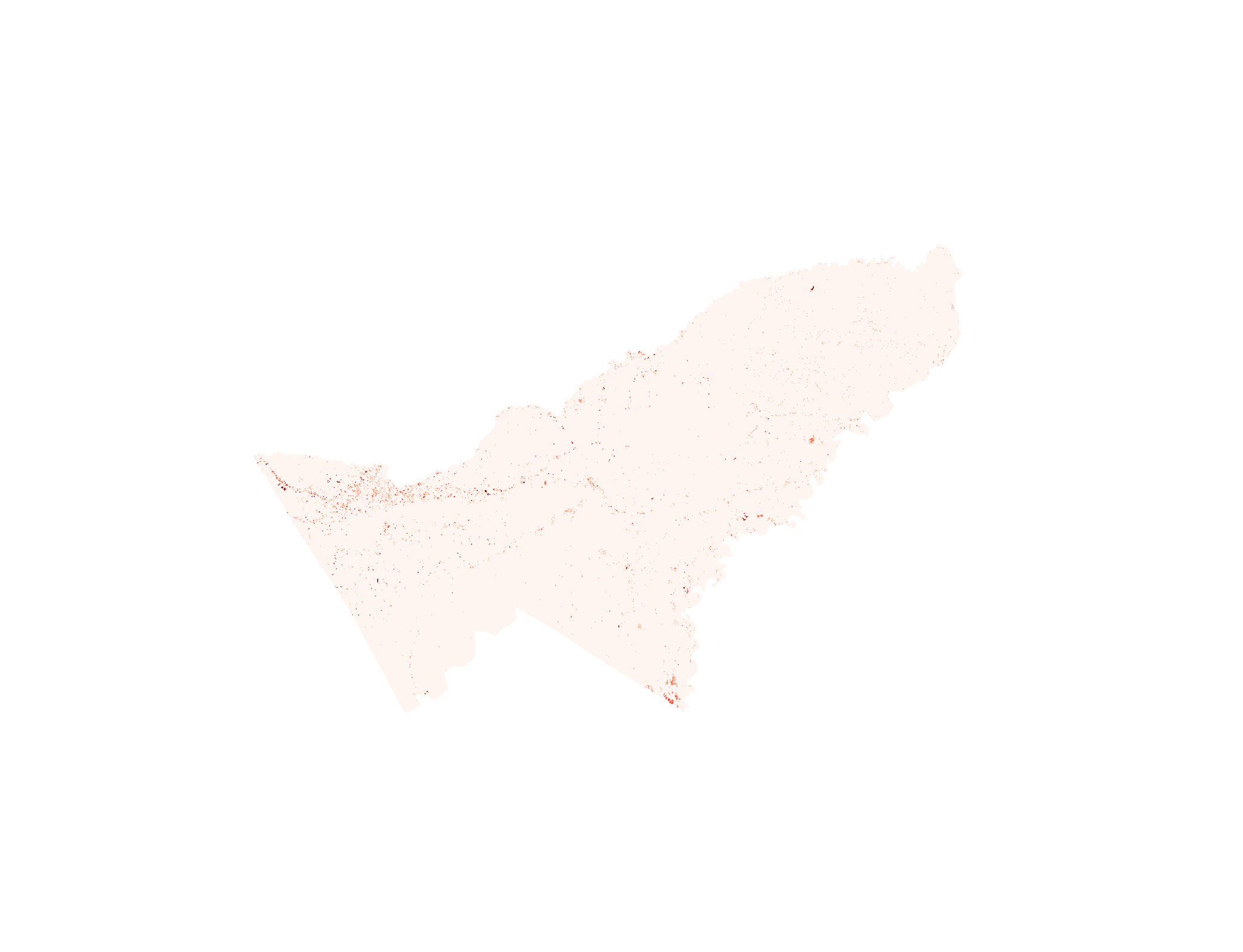 Mapa SIG de Impacto potencial de incendios sobre hábitats naturales - Pando - 2025, Bolivia - GeoTIFF