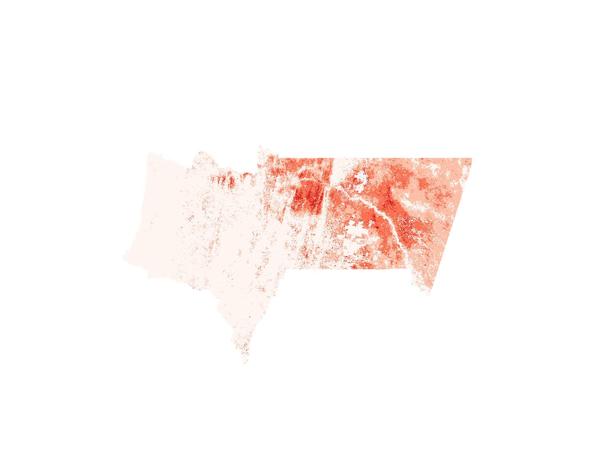 Mapa SIG de Impacto potencial de incendios sobre hábitats naturales - Tarija - 2025, Bolivia - GeoTIFF