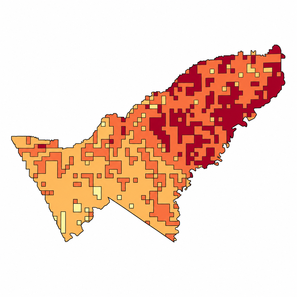 Mapa SIG de Pulsos atmosféricos de CO – Pando – 2025, Bolivia - shapefile SHP